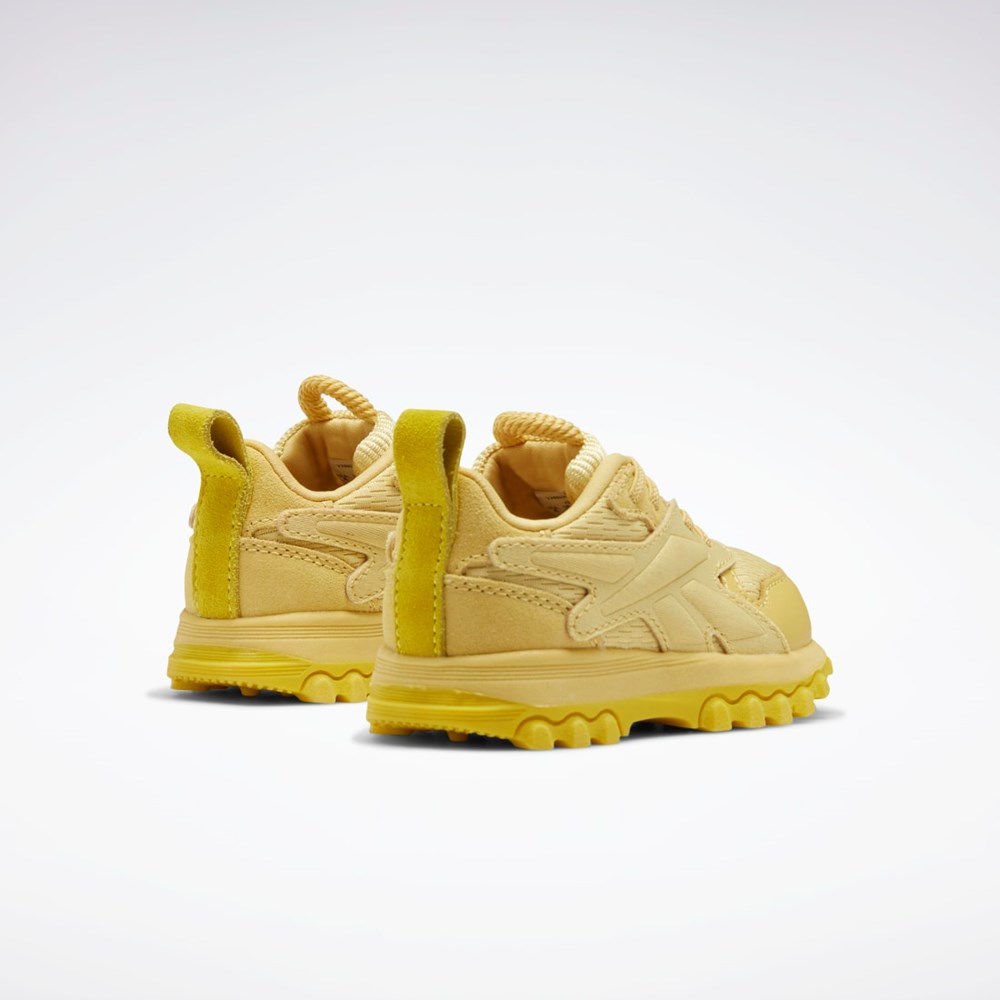 Weathered Yellow / Weathered Yellow / Utility Yellow Reebok Cardi B Classic Leather V2 Shoes - Toddler | GZ4273