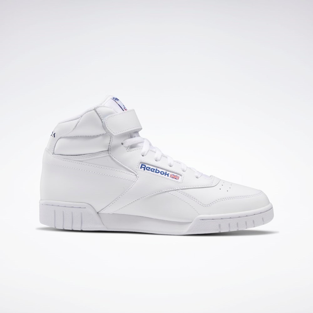 White Reebok EX-O-FIT Hi Shoes | 3477