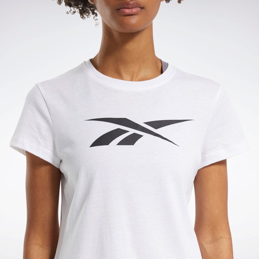 White Reebok Training Essentials Vector Graphic Tee | FU2331