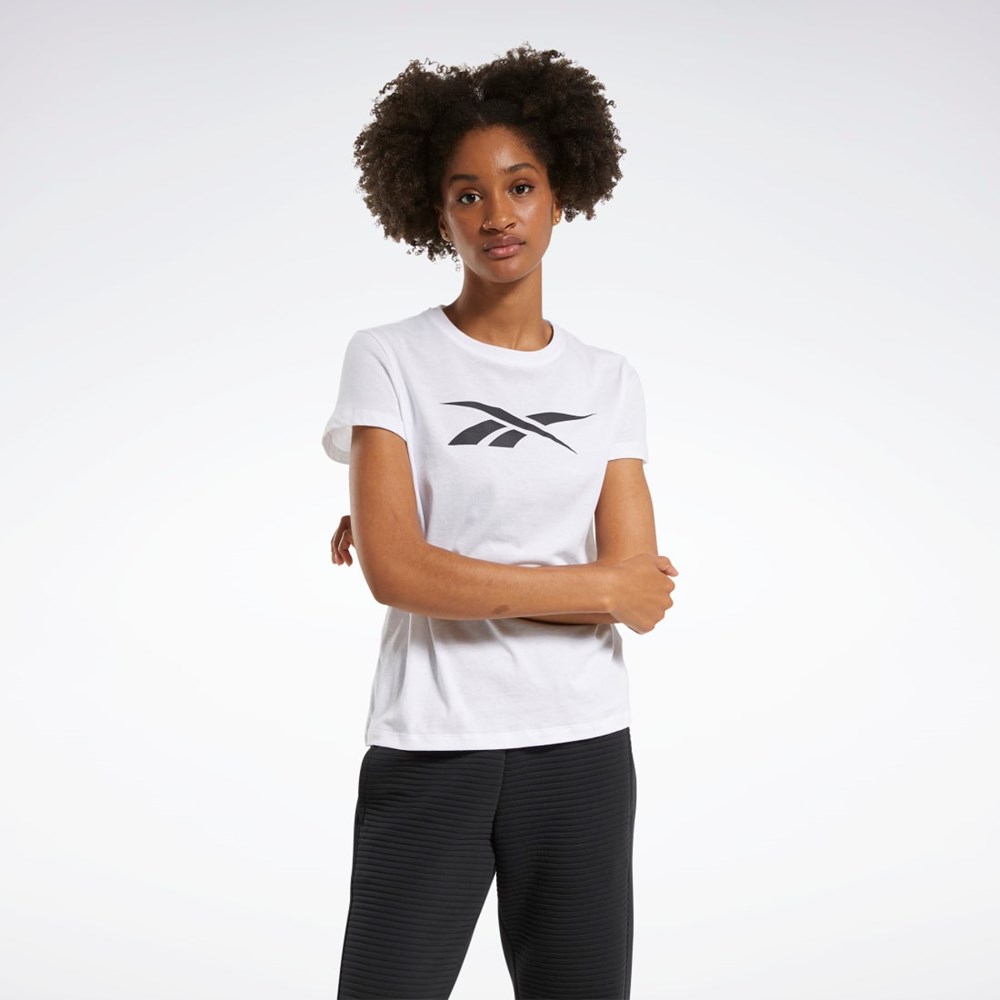 White Reebok Training Essentials Vector Graphic Tee | FU2331