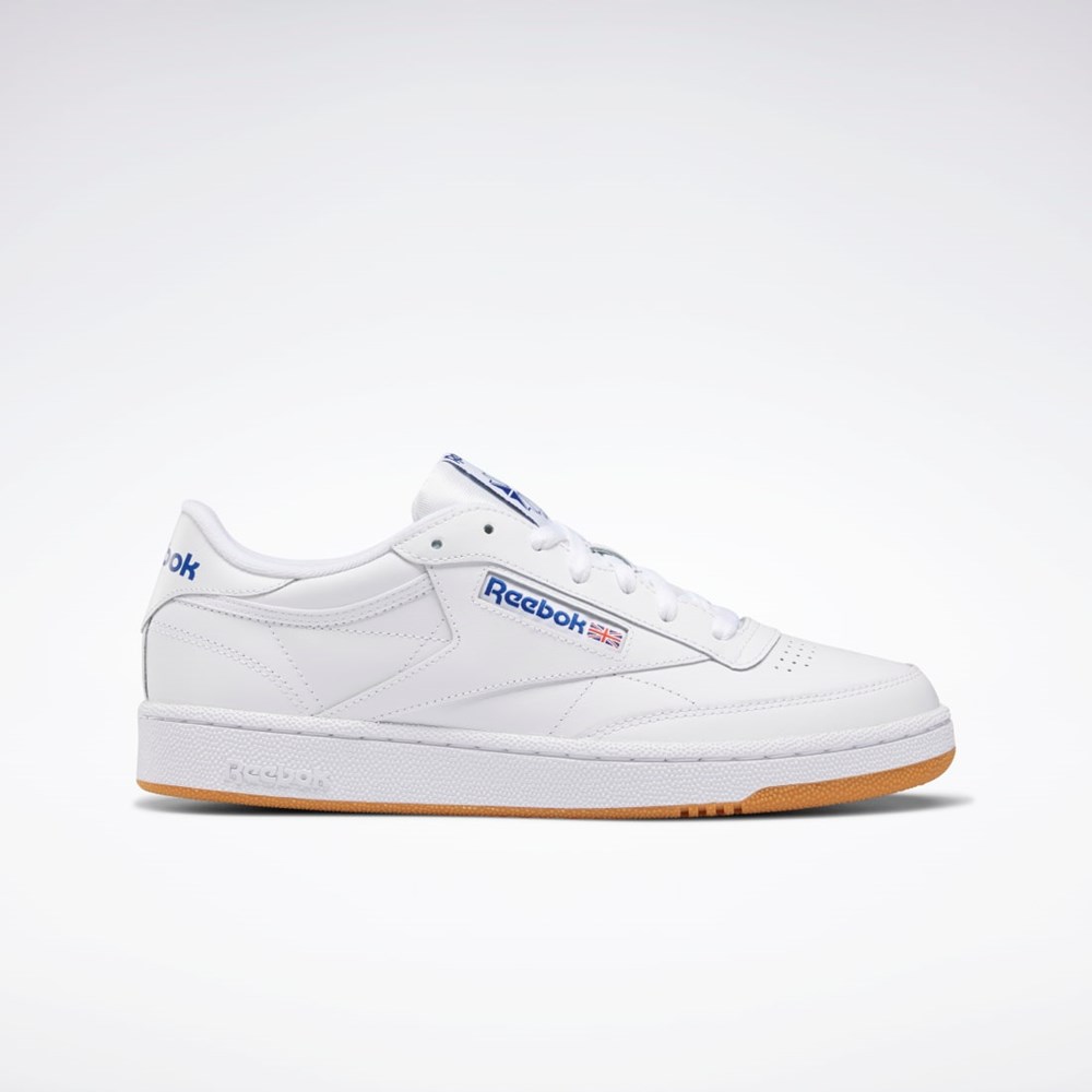 White / Royal / Gum Reebok Club C 85 Shoes | AR0459