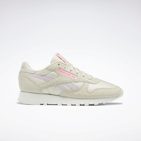 Alabaster / Chalk / Quartz Glow Reebok Classic Leather Shoes | GZ3633