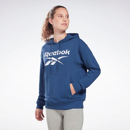 Batik Blue Reebok Reebok Identity Logo French Terry Hoodie | HB2292