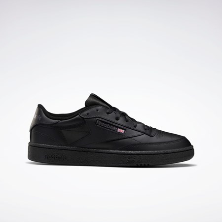 Black / Charcoal Reebok Club C 85 Shoes | AR0454