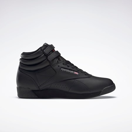 Black Reebok Freestyle Hi Shoes | 2240