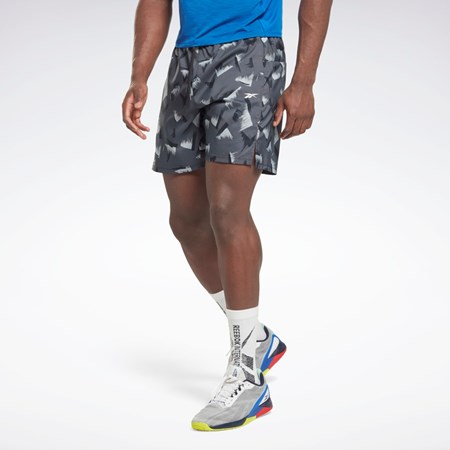 Black Reebok Graphic Speed 2.0 Shorts | HI0526