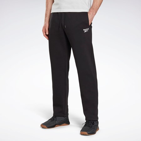 Black Reebok Reebok Identity Open Hem Pants | HH8331