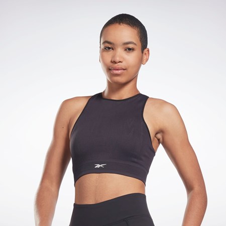 Black Reebok United By Fitness Myoknit Seamless Top | H49222