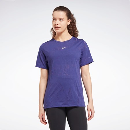 Bold Purple Reebok Burnout T-Shirt | HI4056