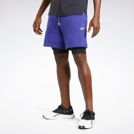 Bold Purple Reebok Les Mills® 2-in-1 Shorts | HM8089