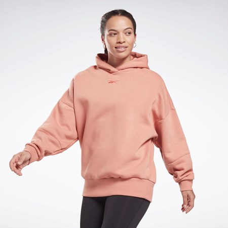 Canyon Coral Reebok Studio Recycled Oversize Hoodie | HB5405