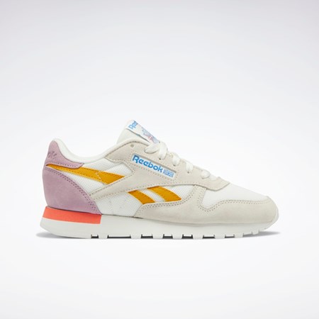 Chalk / Bright Ochre / Infused Lilac Reebok Classic Leather Shoes | GX7099