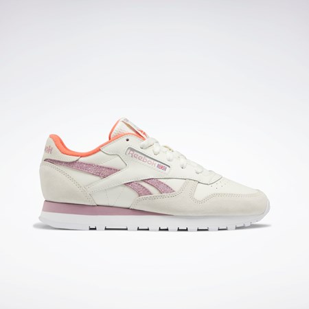 Chalk / Infused Lilac / Ftwr White Reebok Classic Leather Shoes | GY1573