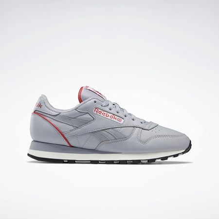 Cold Grey / Flash Red / Chalk Reebok Classic Leather 1983 Vintage Shoes | GX0282