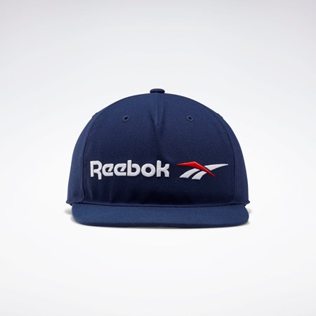 Collegiate Navy Reebok Classics Vector Flat Peak Hat | FP7942