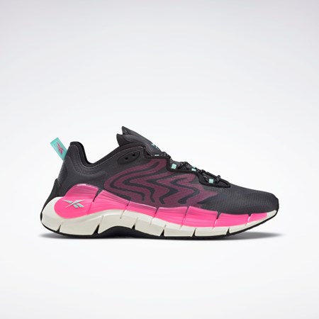 Core Black / Atomic Pink / Pixel Mint Reebok Zig Kinetica II Shoes | H05715