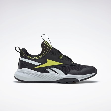 Core Black / Solar Acid Yellow / Ftwr White Reebok Reebok XT Sprinter Slip-On Shoes - Preschool | GW1238