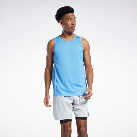 Essential Blue Reebok Running Speedwick Singlet | HA9066
