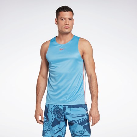 Essential Blue Reebok Workout Ready Mesh Tank Top | HA9018