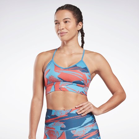 Essential Blue Reebok Workout Ready Sports Bra | HB1046