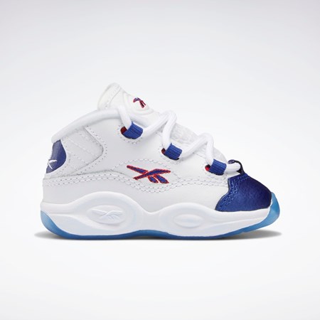 Ftwr White / Classic Cobalt / Vector Red Reebok Question Mid Shoes - Toddler | GY8825