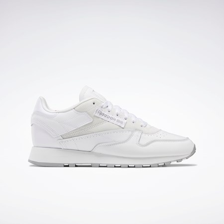 Ftwr White / Pure Grey 4 / Rhodonite Reebok Classic Leather Make It Yours Shoes | GX6196