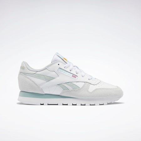 Ftwr White / Seaside Grey / Cold Grey Reebok Classic Leather Shoes | GW3801