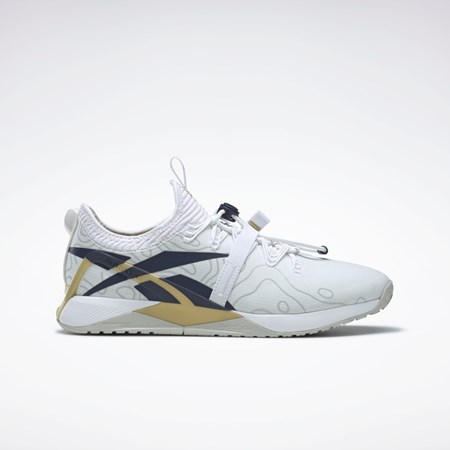 Ftwr White / Vector Navy / Gold Met. Reebok Nano X1 Froning Training Shoes | GX9317