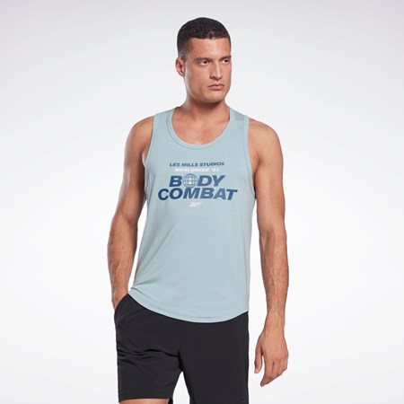 Gable Grey Reebok Les Mills® BodyCombat® ACTIVCHILL+DREAMBLEND Tank Top | HD4164