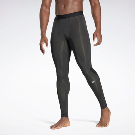 Night Black Reebok Workout Ready Compression Tights | HG6381