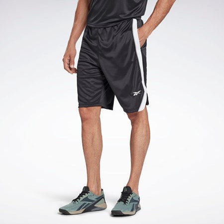 Night Black Reebok Workout Ready Mesh Shorts | HA9004