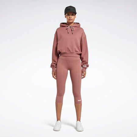 Parched Earth Reebok Victoria Beckham Crop Logo Hoodie | HU0425