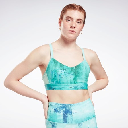 Pixel Mint Reebok Lux Strappy Sports Bra | GU5854