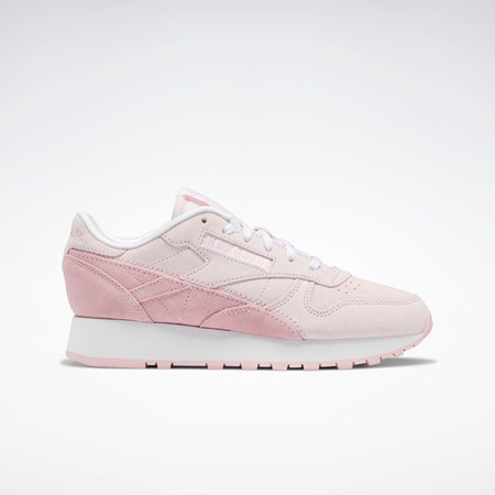 Porcelain Pink / Pink Glow / Ftwr White Reebok Classic Leather Shoes | GW7143