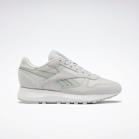 Pure Grey 2 / Pure Grey 2 / Light Sage Reebok Classic Leather SP Shoes | GX6198