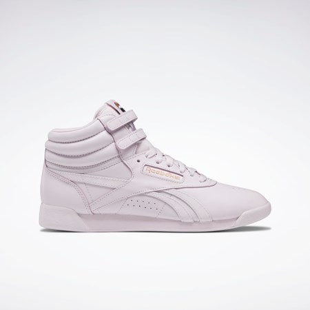 Quartz Glow / Lilac Fog / Ftwr White Reebok Cardi B Freestyle Hi Shoes | GX7175