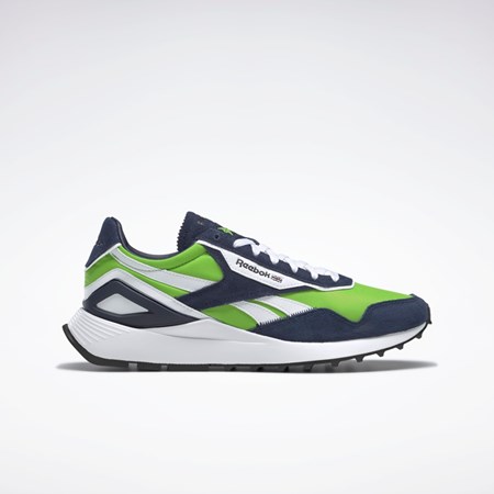 Semi Solar Green / Vector Navy / Ftwr White Reebok Classic Leather Legacy AZ Shoes | GX7569