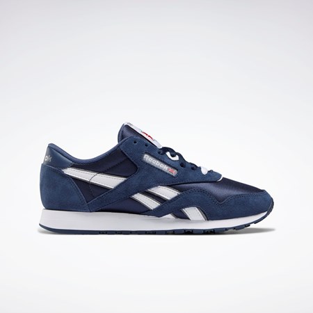 Team Navy / Team Navy / Platinum Reebok Classic Nylon Shoes | FV4508