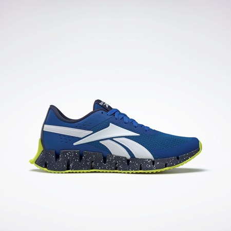 Vector Blue / Vector Navy / Acid Yellow Reebok Zig Dynamica 2 Shoes | HQ5892