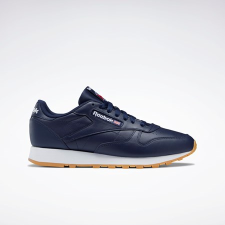 Vector Navy / Ftwr White / Reebok Rubber Gum-03 Reebok Classic Leather Shoes | GY3600