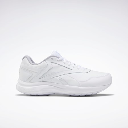 WHITE / Cold Grey 2 / Collegiate Royal Reebok Walk Ultra 7 DMX MAX Extra-Wide Shoes | FU7143